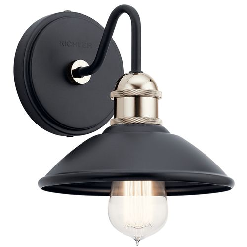 Main product image of Clyde 1 Light Wall Sconce (Black)
