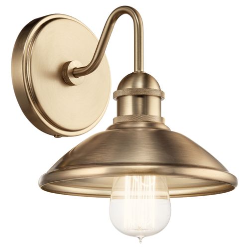 Main product image of Clyde 1 Light Wall Sconce (Champagne Bronze)