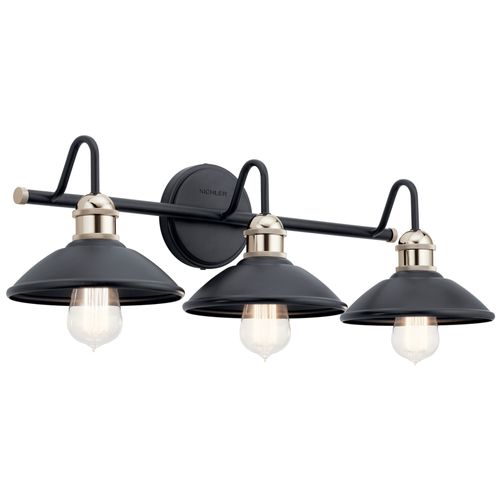 Main product image of Clyde 3 Light Vanity Light (Black)
