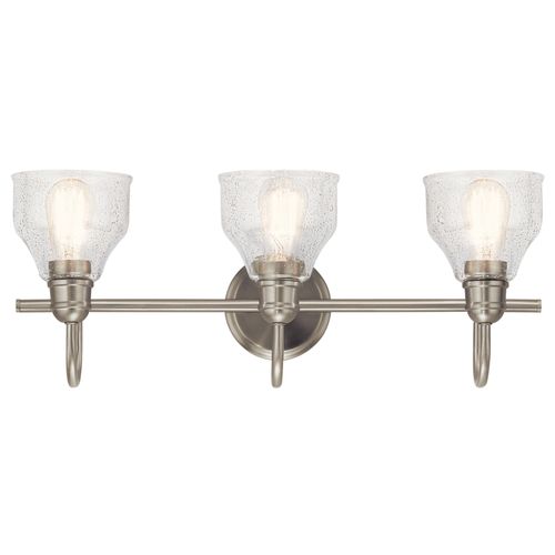 Main product image of Avery 24" 3 Light Vanity Light w/ Clear Seeded Glass (Brushed Nickel)