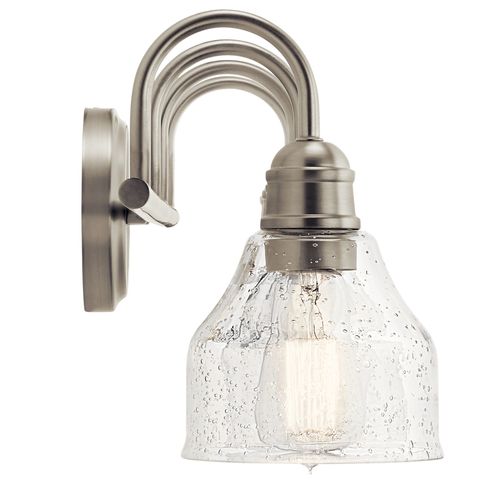 Main product image of Avery 33.25" 4 Light Vanity Light w/ Clear Seeded Glass (Brushed Nickel)