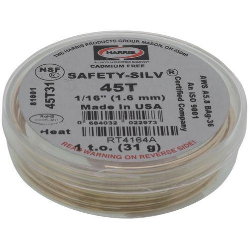 Main product image of 1/16" Safety-Silv Tin-Bearing Silver (45%), 1 Troy Oz