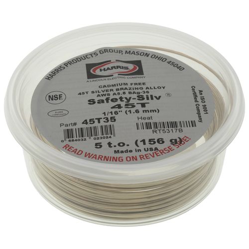 Main product image of 1/16" Safety-Silv Tin-Bearing Silver (45%), 5 Troy Oz