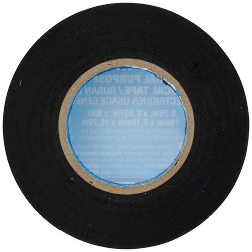 Main product image of 3/4" x 60' General Purpose Vinyl Electrical Tape, 7mm (Black)