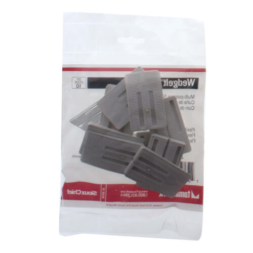 Wedge-It, Soft Polypropylene Closet Wedge - Toilet Shim (10 Pack)