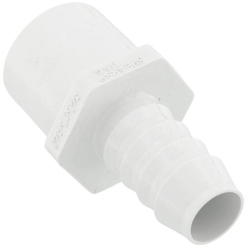Main product image of 3/4" x 1" x 3/4" PVC Schedule 40 Insert x IPS Spigot x IPS Socket Adapter