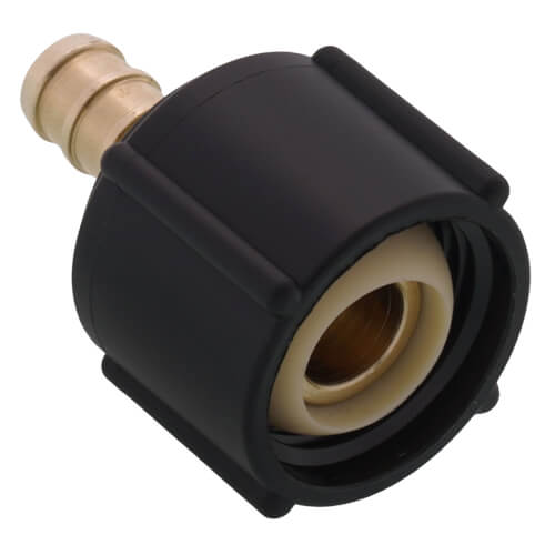 46023 Viega 46023 3/8" PureFlow PEX Crimp x 1/2" Lav Adapter, Zero Lead Brass (Plastic Nut)