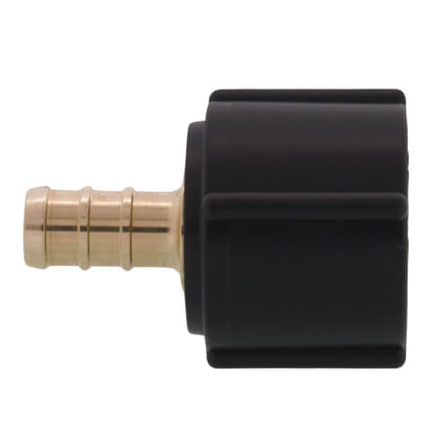 46023 Viega 46023 3/8" PureFlow PEX Crimp x 1/2" Lav Adapter, Zero Lead Brass (Plastic Nut)