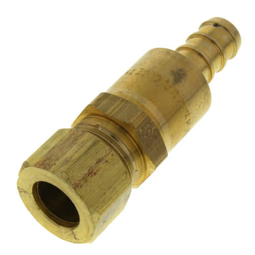 Main product image of 3/8" PureFlow PEX Crimp x 1/4" CTS Lav Adapter, Zero Lead Brass
