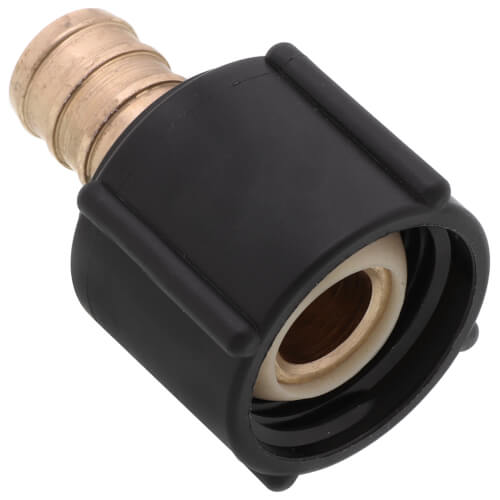 Main product image of 1/2" PureFlow PEX Crimp x 1/2" Lav Adapter, Zero Lead Brass (Plastic Nut)