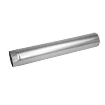 Main product image of 4" 26 Ga Galvanized Snaplock Smoke Pipe (5' Length)
