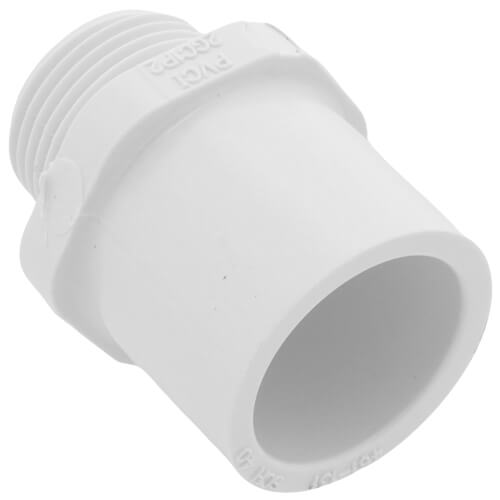 Main product image of 1" x 3/4" PVC Sch. 40 Spigot x Male Adapter