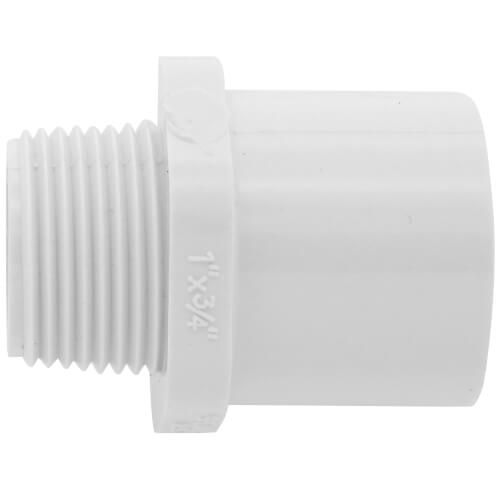 Main product image of 1" x 3/4" PVC Sch. 40 Spigot x Male Adapter