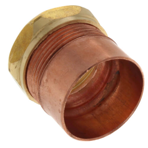 46124 Elkhart 46124 11/2" x 11/4" Copper DWV Fitting Trap Adapter