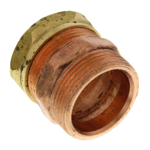 46140 Elkhart 46140 11/4" Copper DWV Male Trap Adapter (M x Slip