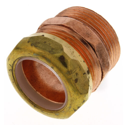 Main product image of 1-1/4" Copper DWV Male Trap Adapter (M x Slip Joint)