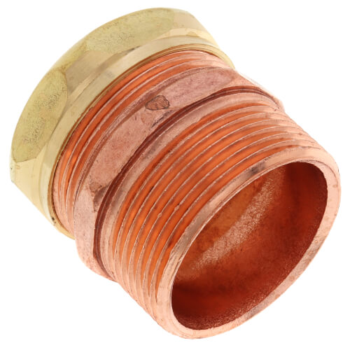 Main product image of 1-1/2" Copper DWV Male Trap Adapter (M x Slip Joint)