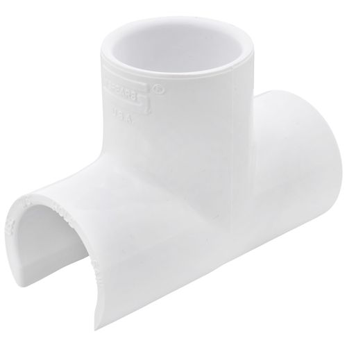 Main product image of 1" PVC Sch. 40 Snap-On Saddle (IPS O.D. x Soc)