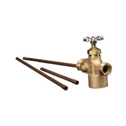 Main product image of 1/2" Tank Fitting with Drain & Shutoff Valve (FNPT x FNPT)