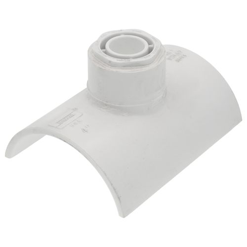 Main product image of 4" x 3/4" PVC Sch. 40 Saddle (IPS O.D. x Soc)