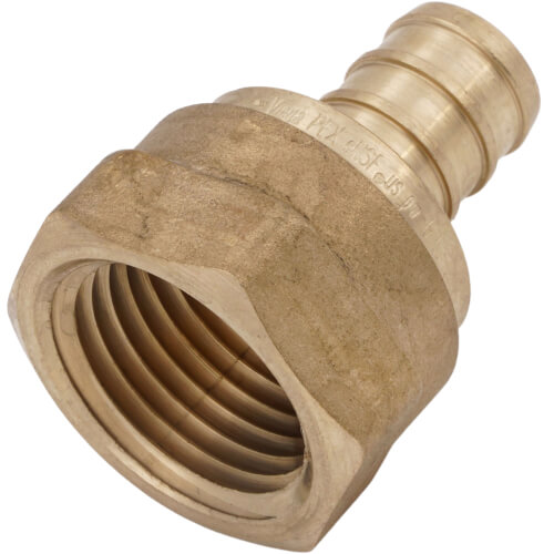 Main product image of 1/2" PEX x 1/2" NPT Brass Female Adapter (Lead Free)