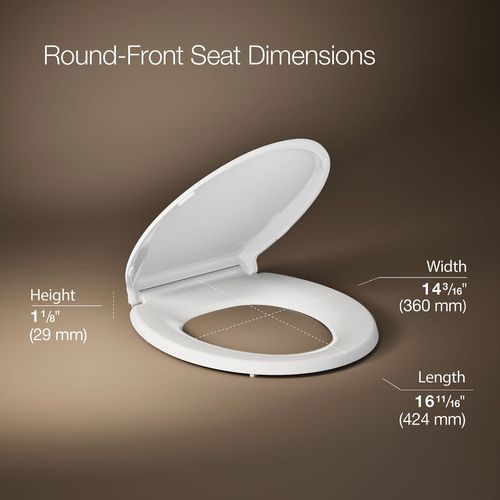 Main product image of Cachet ReadyLatch Quiet-Close Round Toilet Seat (White), K-4639-RL-0