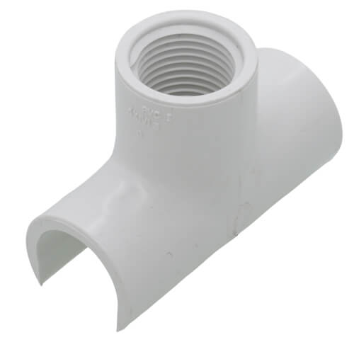 Main product image of 1/2" PVC Sch. 40 Snap-On Saddle (IPS O.D. x FPT)