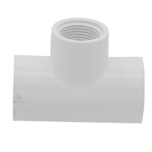 Main product image of 1" x 3/4" PVC Sch. 40 Snap-On Saddle (IPS O.D. x FPT)