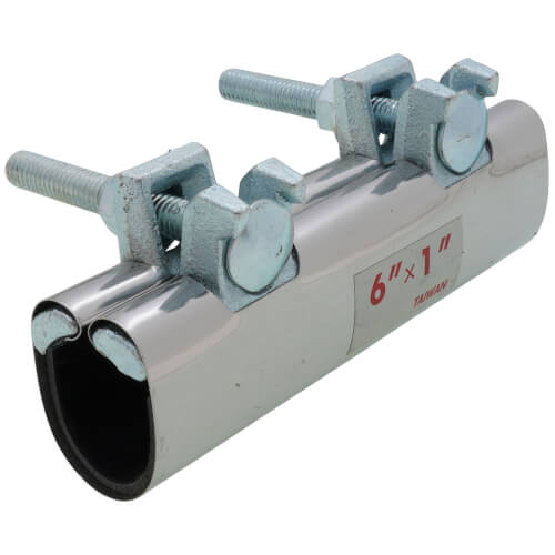 Main product image of 1" X 6" Stainless Steel Pipe Repair Clamp, 465056