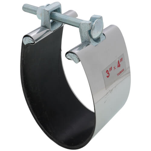 Main product image of 4" x 3" Stainless Steel Pipe Repair Clamp