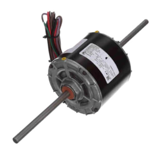 Main product image of 5" 2-Speed Double Shaft Fan/Blower Motor Less Base (208-230V, 1075 RPM, 1/4, 1/8 HP)