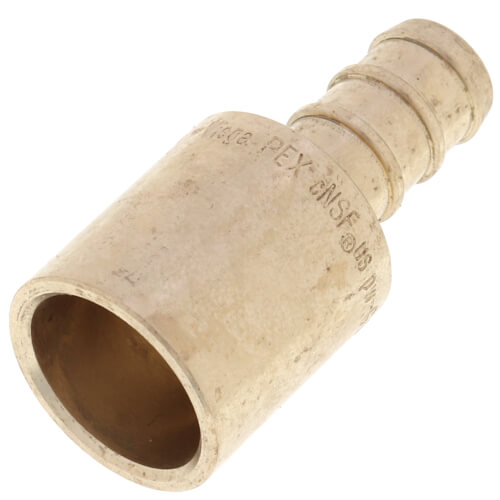 Main product image of 3/8" PureFlow PEX to 1/2" Male Sweat Copper Fitting Brass Adapter (Lead Free)