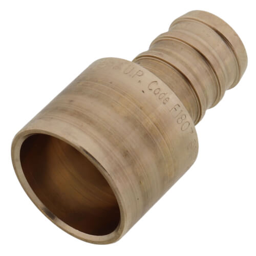 Main product image of Zero Lead Brass 1/2" PureFlow PEX Crimp x 1/2" Copper Tubing Adapter (F)