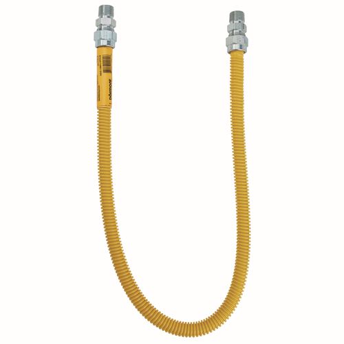 Main product image of Model 20C-3131-48 3/8" ID (1/2" OD) Coated Stainless Steel Gas Connector 1/2" MIP x 1/2" MIP (48" Length)