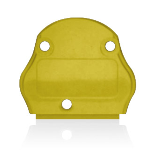 Main product image of 20A Stage Pin Connector Cover, Blank (Yellow)