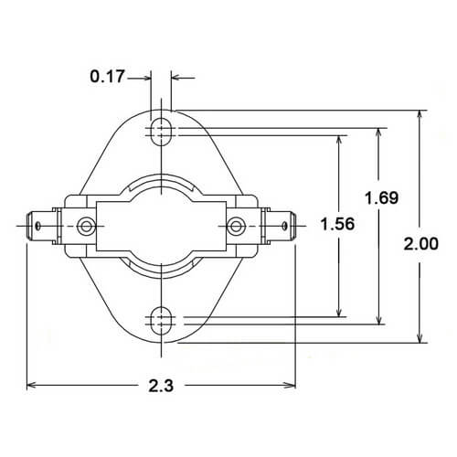 Main product image of DPST N/C Auto Reset Limit 130 Open 90 Close, 47-20045-06