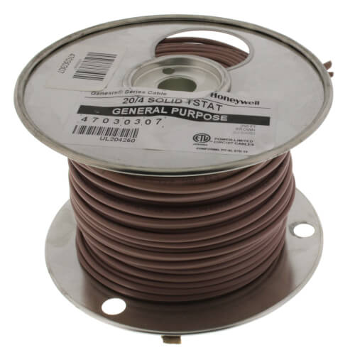 Main product image of 250 ft - 20/4 Solid CL2 (PVC) Honeywell Genesis Thermostat Cable