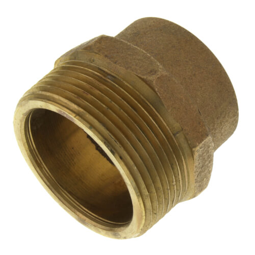 1-1/4" x 1-1/2" Cast Brass DWV Male Adapter