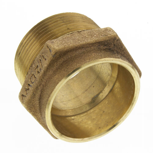 1-1/2" Cast Brass DWV Male Adapter