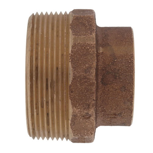 1-1/2" x 2" Cast Brass DWV Male Adapter