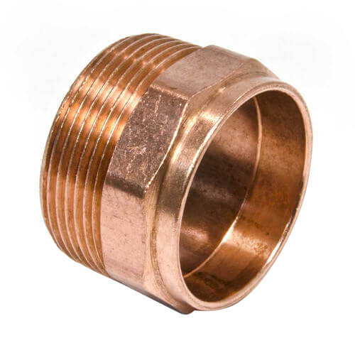 2" x 1-1/2" Cast Brass DWV Male Adapter