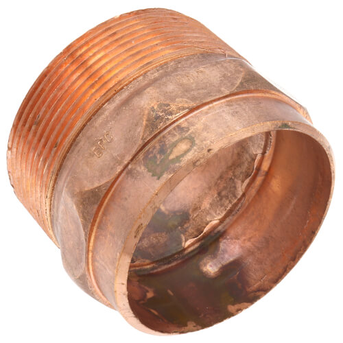 2" Cast Brass DWV Male Street Adapter (FTG x Male)
