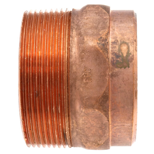 2" Cast Brass DWV Male Street Adapter (FTG x Male)