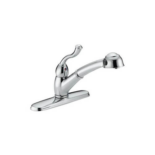 Main product image of Single Handle Pull-Out Kitchen Faucet - Chrome