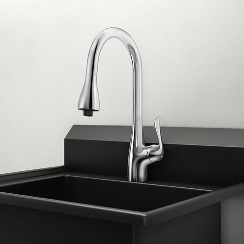 Moen Arbor Chrome Single Handle Pulldown Bar Kitchen Faucet