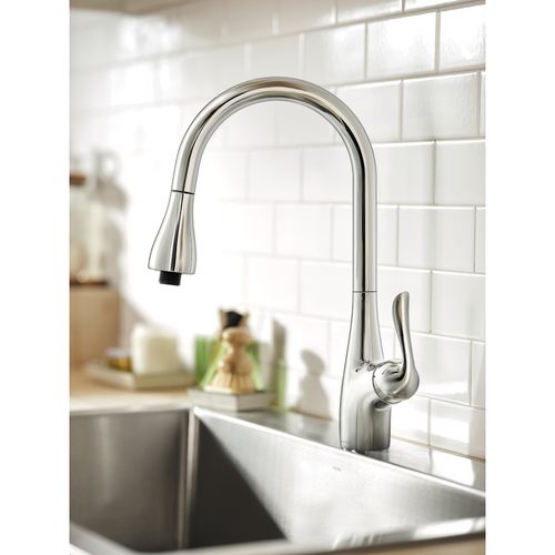 Main product image of 1 Handle Laundry Faucet, 4.0 GPM, 4736 (Chrome), 4736-MOEN