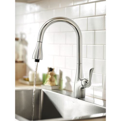 Main product image of 1 Handle Laundry Faucet, 4.0 GPM, 4736 (Chrome), 4736-MOEN