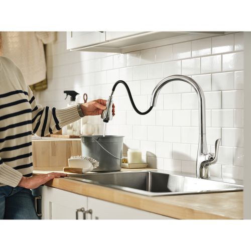 Main product image of 1 Handle Laundry Faucet, 4.0 GPM, 4736 (Chrome), 4736-MOEN