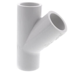 Main product image of 20" x 20" x 6" PVC Sch. 40 Wye (Fabricated)