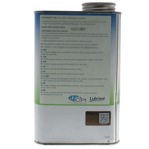 Main product image of LE32-3MAFQ EMKARATE RL Polyol Ester Refrigeration Lubricants - 150 SUS (ISO 32)